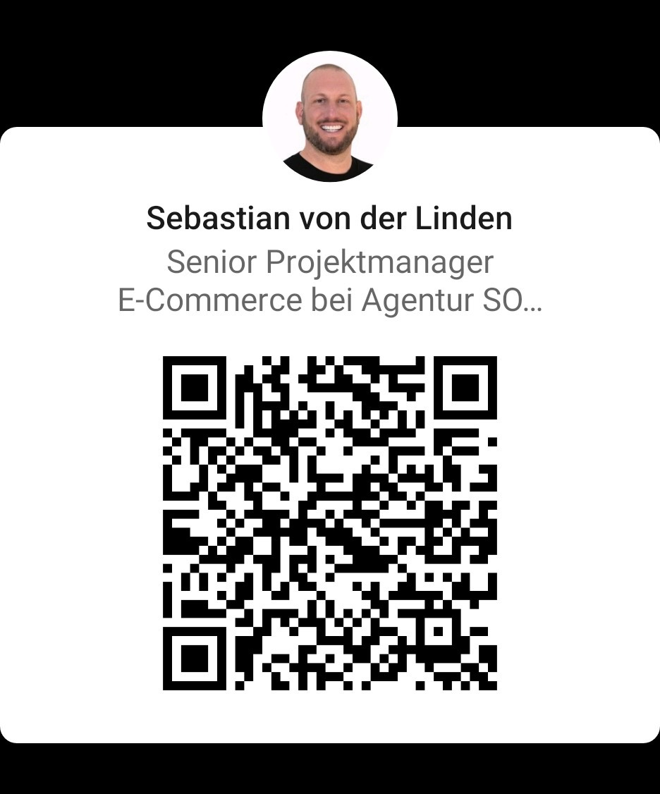 LinkedIn-Karte Sebastian von der Linden — Senior Projektmanager E-Commerce